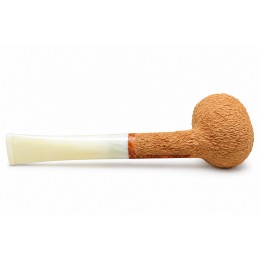 Kit prima pipa Paronelli radica billiard rusticata bocchino colorato