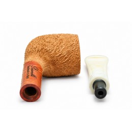 Kit prima pipa Paronelli radica billiard rusticata bocchino colorato