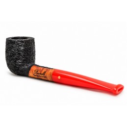 Kit prima pipa Paronelli radica billiard rusticata bocchino colorato
