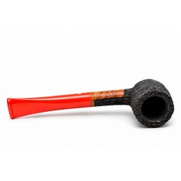 Kit my first briar pipe Paronelli billiard rusticated coloured mouthpiece