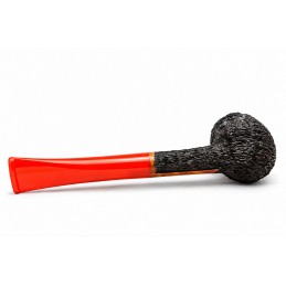 Kit prima pipa Paronelli radica billiard rusticata bocchino colorato
