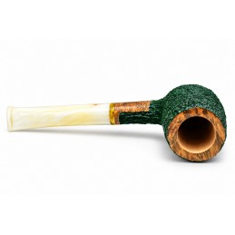 Pipa Paronelli radica billiard rusticata forest green