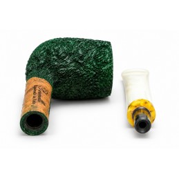 Pipa Paronelli radica billiard rusticata forest green