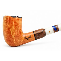 Pipa Paronelli radica curva churchwarden fatta a mano doppio bocchino