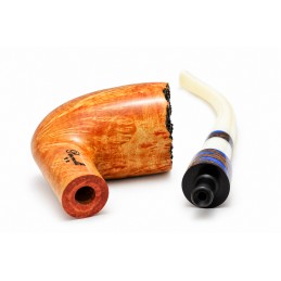 Pipa Paronelli radica curva churchwarden fatta a mano doppio bocchino