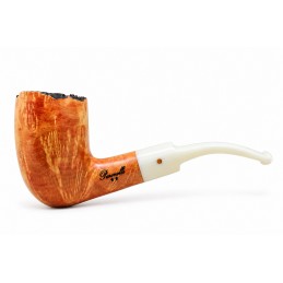 Pipa Paronelli radica curva churchwarden fatta a mano doppio bocchino
