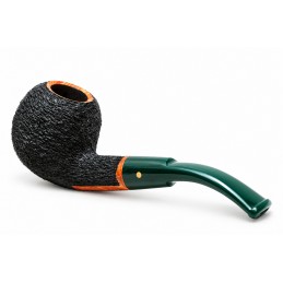 Pipa Paronelli radica semicurva rusticata fatta a mano