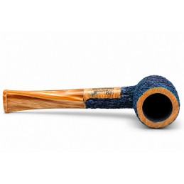 Kit prima pipa Paronelli radica billiard rusticata night blue
