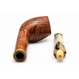 Briar and horn pipe billiard year 1960 by Paronelli Pipe