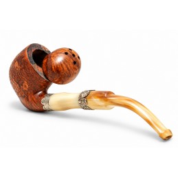 Pipa radica e corno curva coperchio anno 1910 by Paronelli Pipe