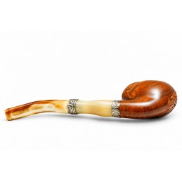 Briar and horn pipe bent with lid year 1910 by Paronelli Pipe