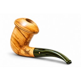 Pipa Paronelli olivastro CALABASH curva fatta a mano