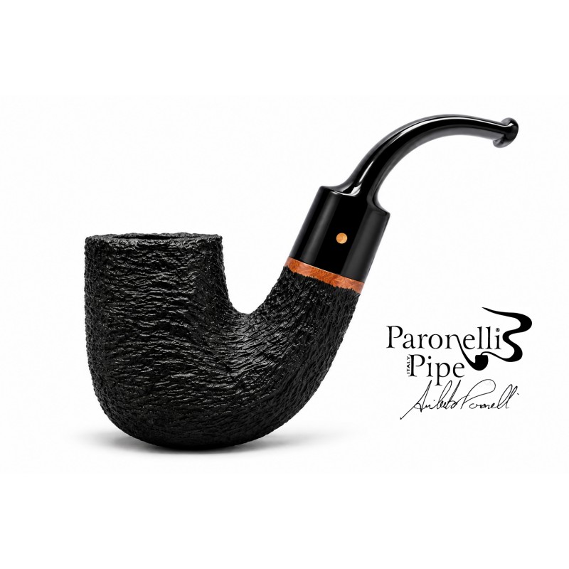 Briar pipe Paronelli full bent rusticated handmade