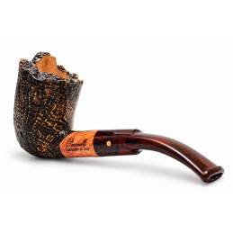 Briar pipe Paronelli half bent sandblast handmade