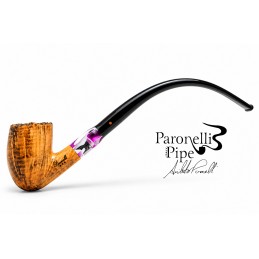 Pipa Paronelli radica curva churchwarden fatta a mano doppio bocchino
