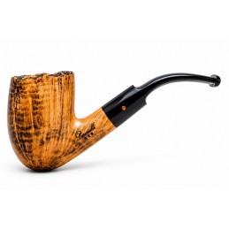 Briar pipe Paronelli bent churchwarden handmade double mouthpiece