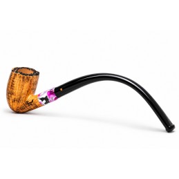 Briar pipe Paronelli bent churchwarden handmade double mouthpiece