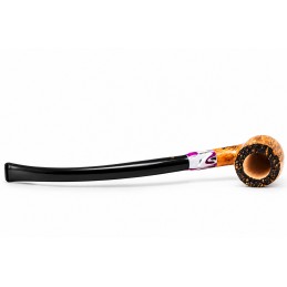 Briar pipe Paronelli bent churchwarden handmade double mouthpiece