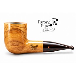 Wild olive wood pipe Paronelli REVERSE chubby handmade