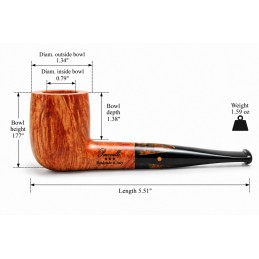 Briar pipe Paronelli billiard handmade