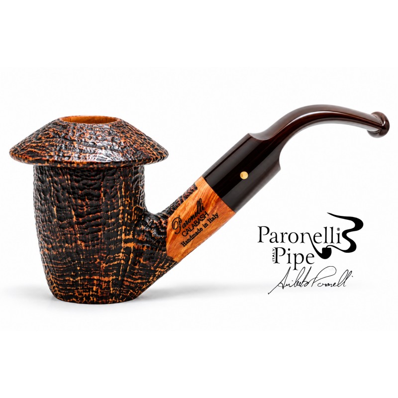 Briar pipe Paronelli CALABASH sandblast handmade