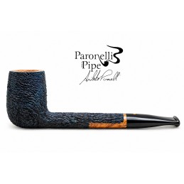 Pipa Paronelli radica canadese rusticata night blue fatta a mano