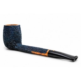 Pipa Paronelli radica canadese rusticata night blue fatta a mano