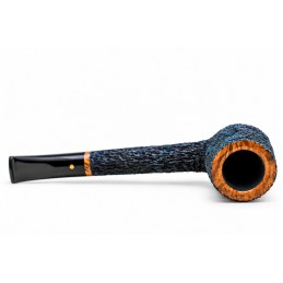 Briar pipe Paronelli canadian rusticated night blue handmade