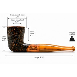 Briar pipe Paronelli dublin sandblast handmade
