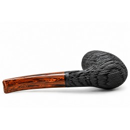 Bog Oak 5000 years pipe Paronelli half bent handmade