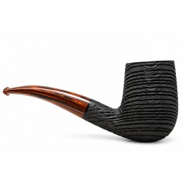 Bog Oak 5000 years pipe Paronelli half bent handmade