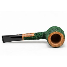 Briar pipe Paronelli billiard rusticated green handmade