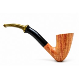 Briar pipe Paronelli Toscano bent straight grain handmade