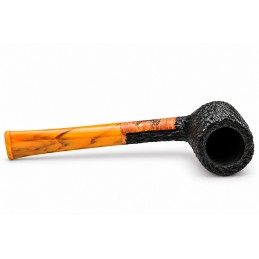 Kit my first briar pipe Paronelli billiard rusticated coloured mouthpiece