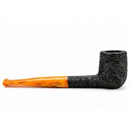 Kit prima pipa Paronelli radica billiard rusticata bocchino colorato