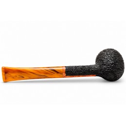 Kit my first briar pipe Paronelli billiard rusticated coloured mouthpiece