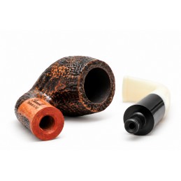Briar pipe Paronelli bent oom paul sandblast handmade