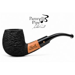 Pipa Paronelli radica semicurva rusticata fatta a mano