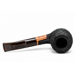 Briar pipe Paronelli half bent rusticated handmade