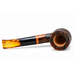 Briar pipe Paronelli half bent sandblast handmade