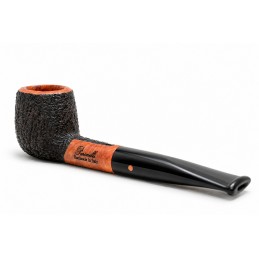 Briar pipe Paronelli oval 9mm filter rusticated handmade