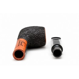 Briar pipe Paronelli oval 9mm filter rusticated handmade