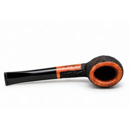 Briar pipe Paronelli oval 9mm filter rusticated handmade