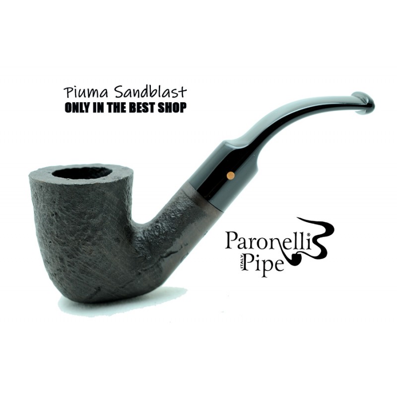 Briar pipe Paronelli PIUMA SANDBLAST handmade