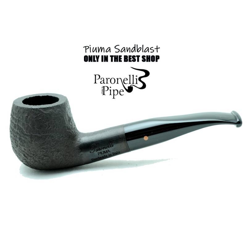 Briar pipe Paronelli PIUMA SANDBLAST handmade